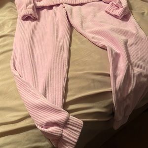 Target pink velour set